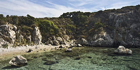 Eine wunderschöne Lagune in Alanya.