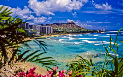 © tomas del amo / Shutterstock.com Blick auf den Waikiki Beach und den Diamond Head Krater, Hawaii Insel Oahu, USA © tomas del amo / Shutterstock.com