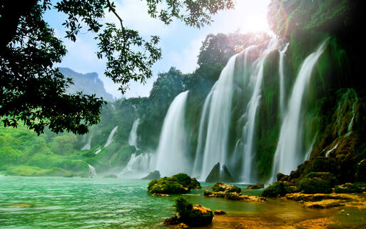 Bản-Giốc-Detian-Wasserfälle © Jun Baby / Shutterstock.com